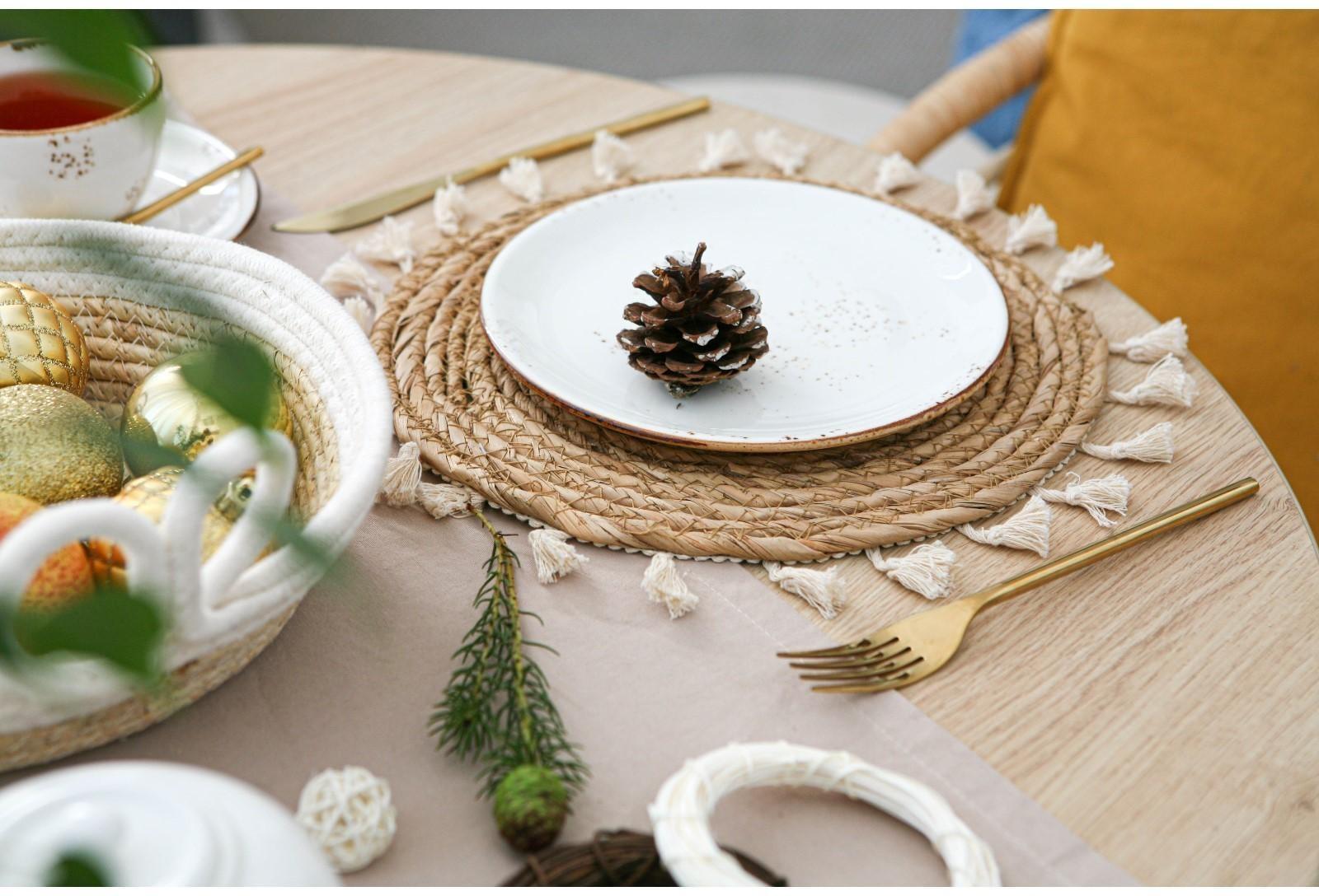 Салфетка сервировочная на стол Доляна «Фина», d=30 см