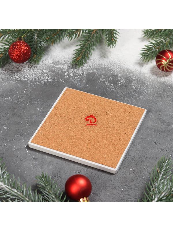 Подставка под горячее Доляна «Зимний праздник», 10,8×10,8 см