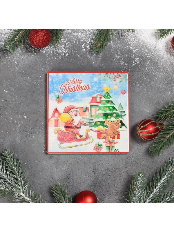 Подставка под горячее Доляна «Зимний праздник», 10,8×10,8 см