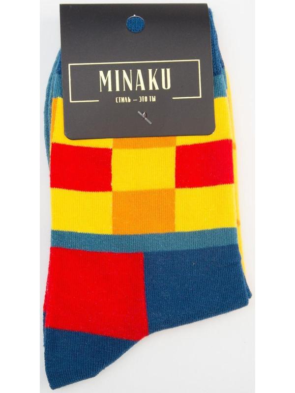 Носки MINAKU «Кубики», размер 36-41 (23-27 см)