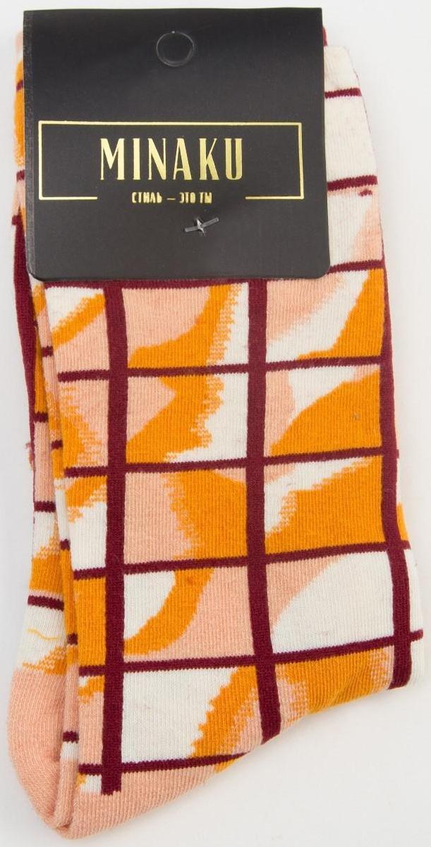 Носки MINAKU «Клетка», размер 36-41 (23-27 см)