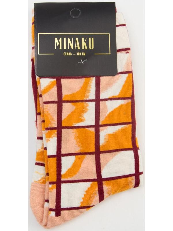 Носки MINAKU «Клетка», размер 36-41 (23-27 см)