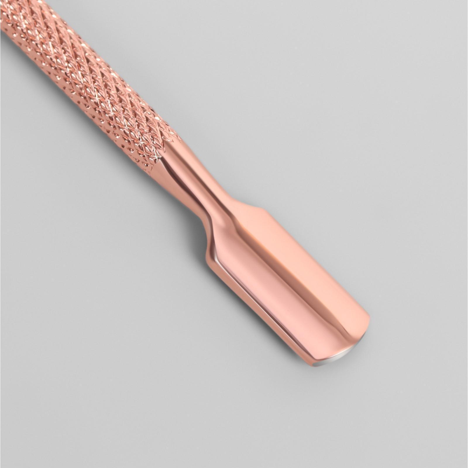 Шабер двусторонний, лопатка вогнутая, топорик, 12,6 см, цвет «розовое золото»