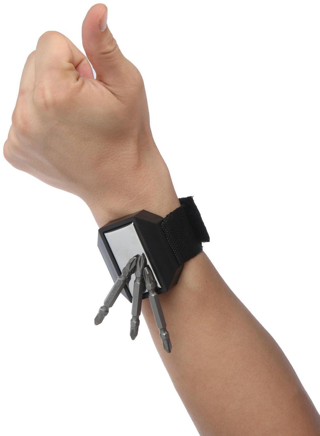 Магнитный браслет ТУНДРА, застежка на липучке, 50 х 25 мм