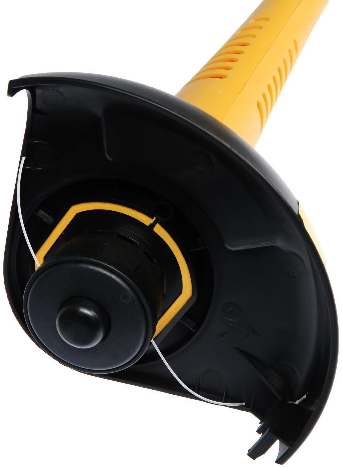 Электротриммер ТУНДРА, разборная штанга, катушка полуавтомат, скос 230 мм, 350 Вт