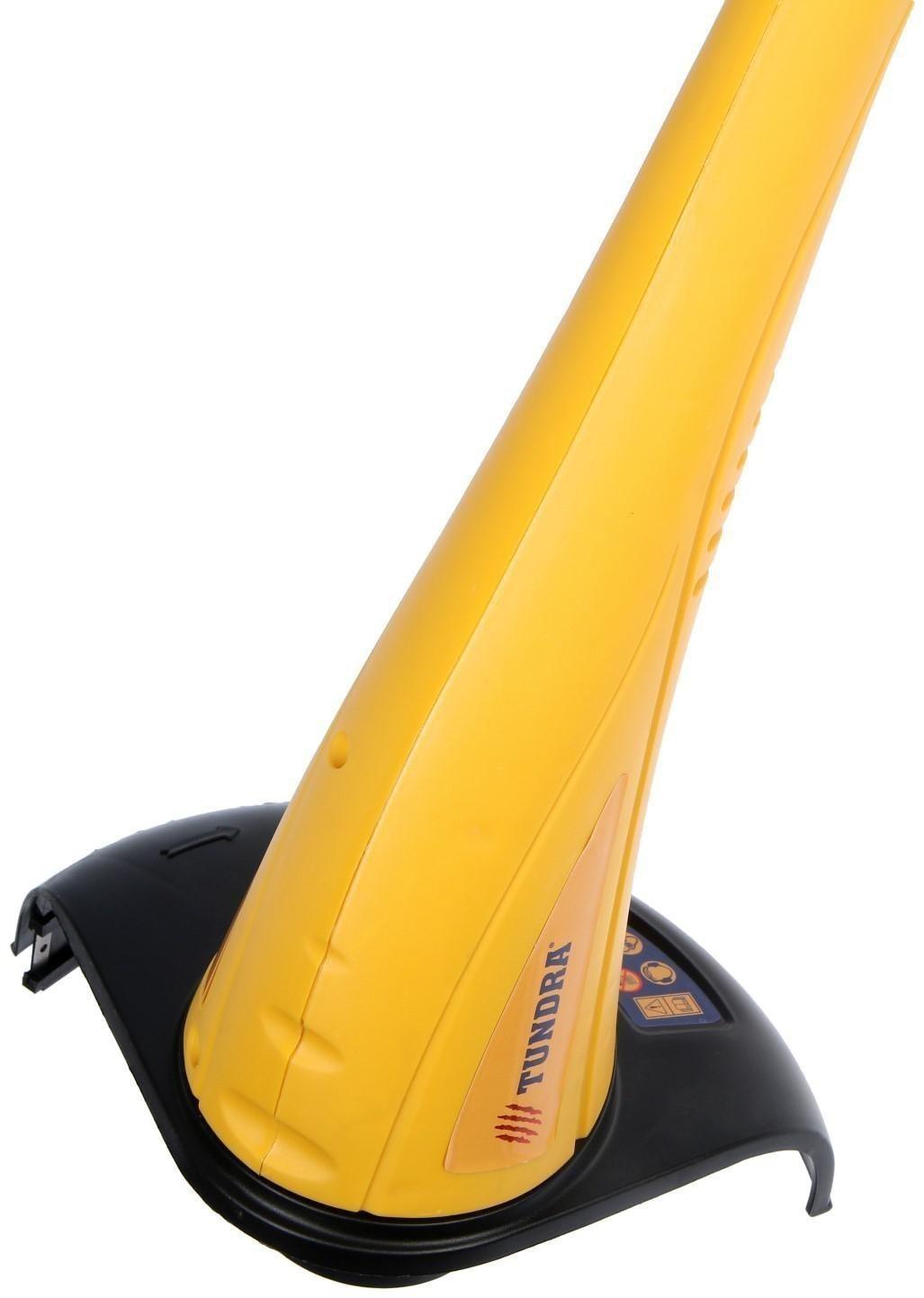 Электротриммер ТУНДРА, разборная штанга, катушка полуавтомат, скос 230 мм, 350 Вт