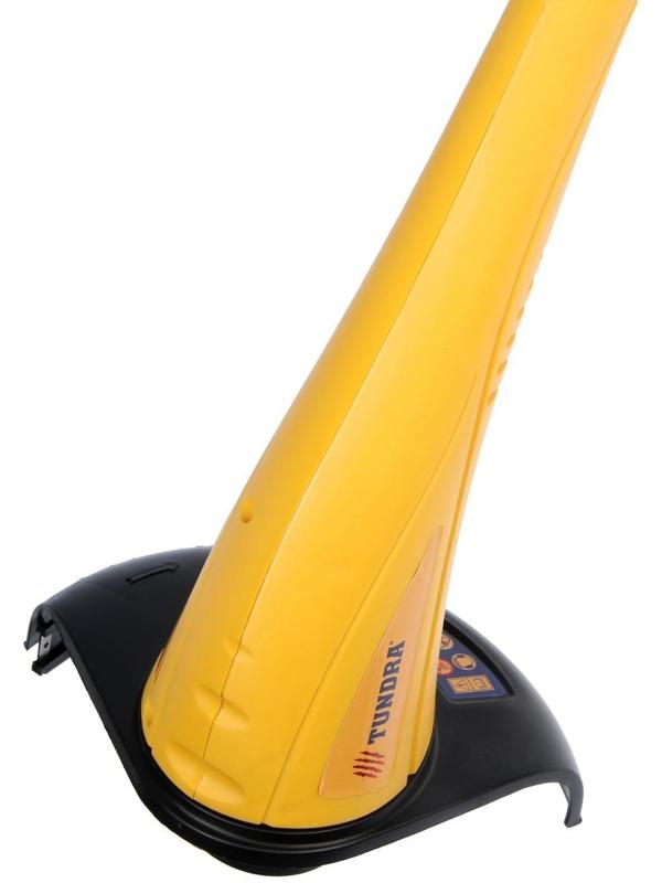 Электротриммер ТУНДРА, разборная штанга, катушка полуавтомат, скос 230 мм, 350 Вт