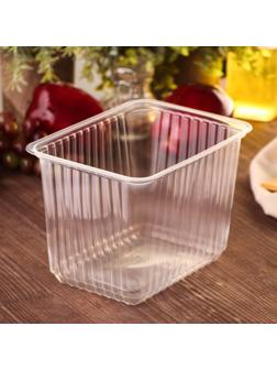 Контейнер одноразовый «Южуралпак», КР-179, 2000 гр, 17,9×13,2×13 см, цвет прозрачный