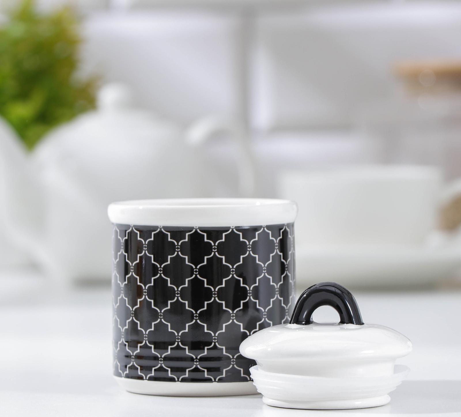 Сахарница Доляна «Марокко», 150 мл, цвет чёрный