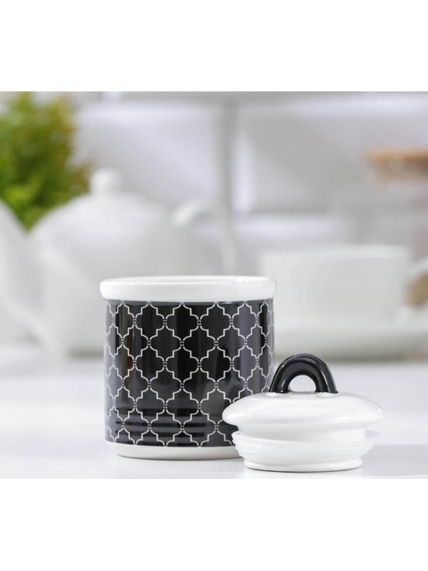 Сахарница Доляна «Марокко», 150 мл, цвет чёрный