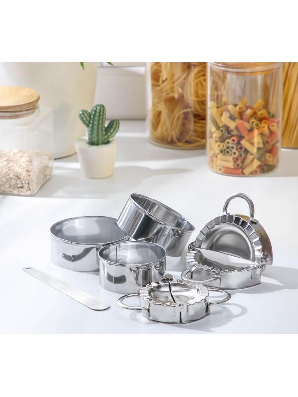 Набор для лепки пельменей «Сметаня», 6 предметов, нержавеющая сталь