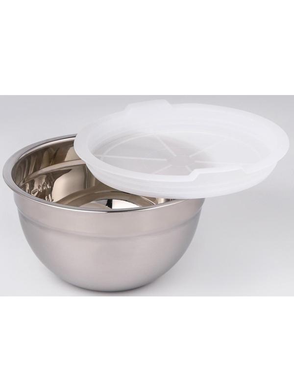 Набор мисок из нержавеющей стали с крышками, 8 шт: d=18 см, d=20 см, d=22 см, d=24 см, d=26 см, d=28 см, d=30 см, d=32 см