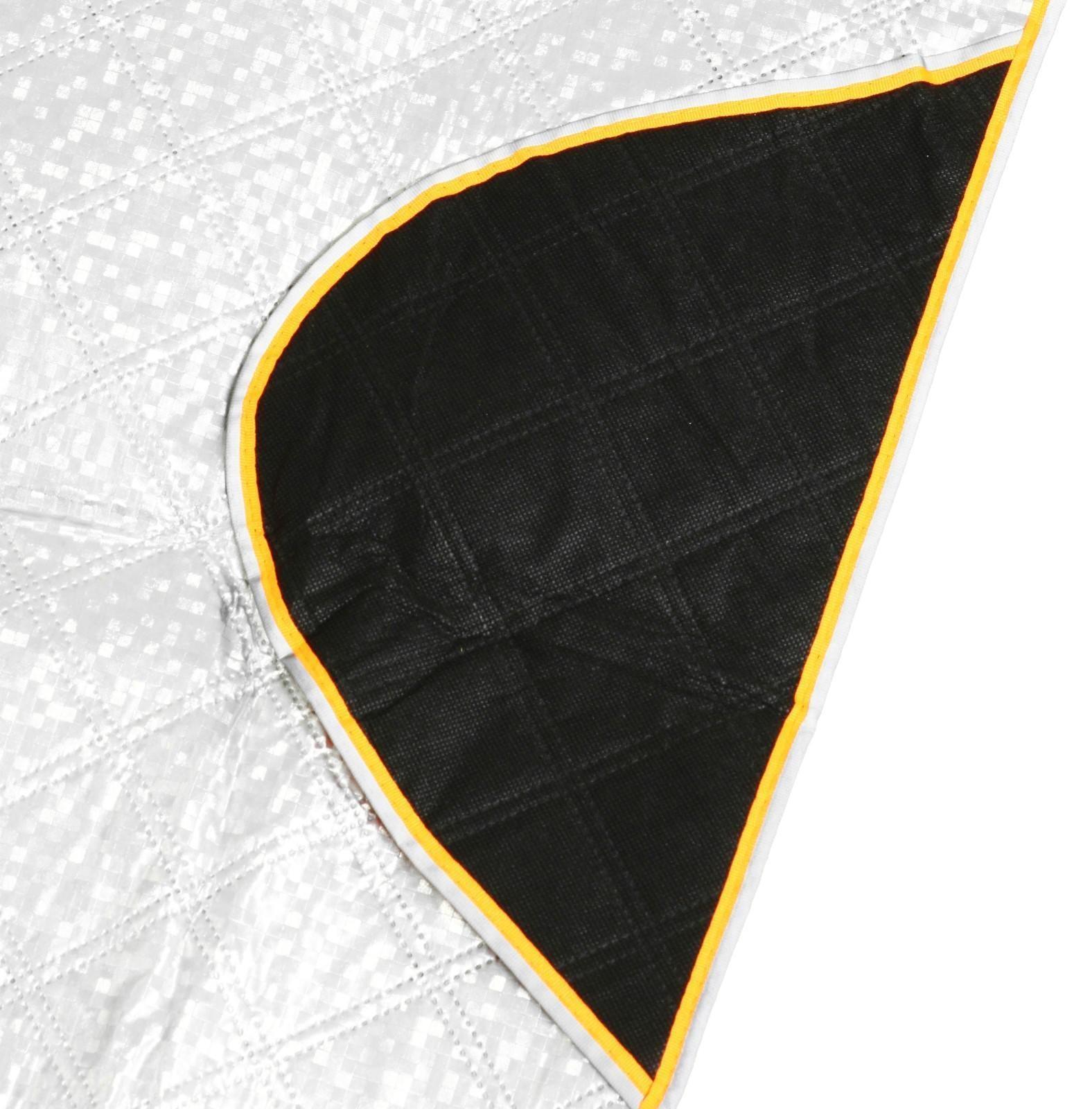 Защитный чехол-накидка на стекло автомобиля и зеркала 100х140 см, 2 слоя, светоотражающий