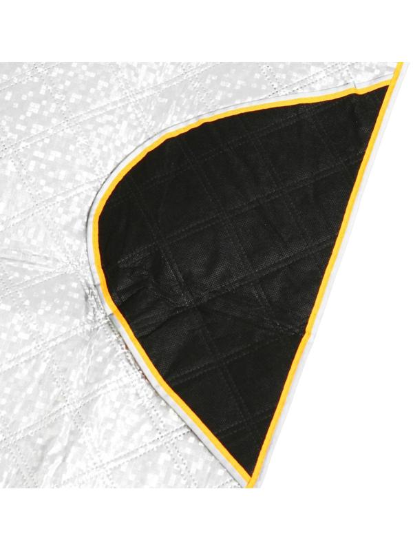 Защитный чехол-накидка на стекло автомобиля и зеркала 100х140 см, 2 слоя, светоотражающий