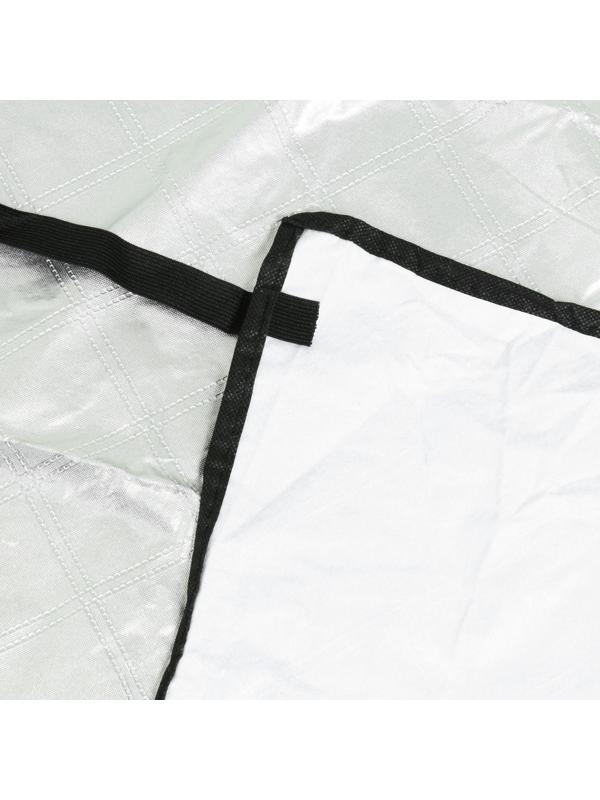 Защитный чехол-накидка на стекло автомобиля и зеркала 145х220 см, 2 слоя, светоотражающий