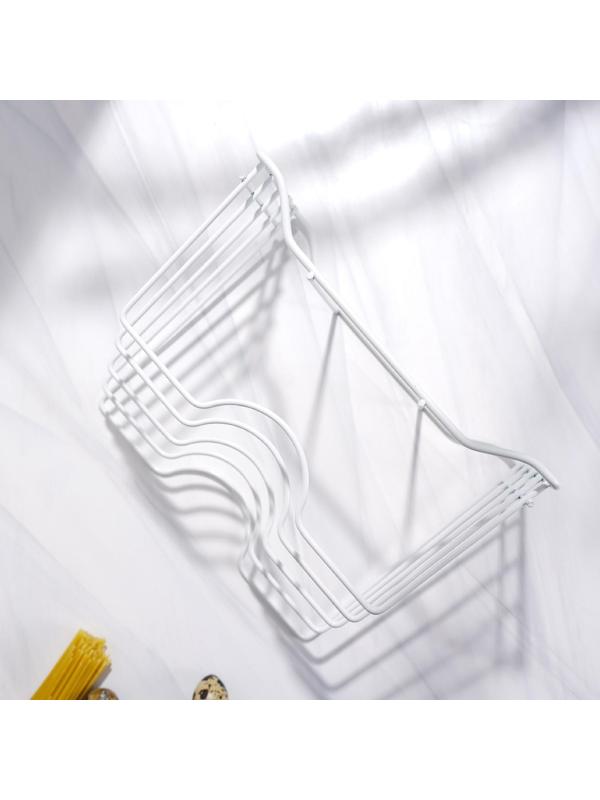 Держатель для крышек и разделочных досок Доляна, 26×16×22 см, цвет белый