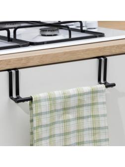 Держатель для полотенец на дверцу, цвет чёрный