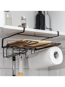 Держатель для кухонных принадлежностей подвесной, цвет черный