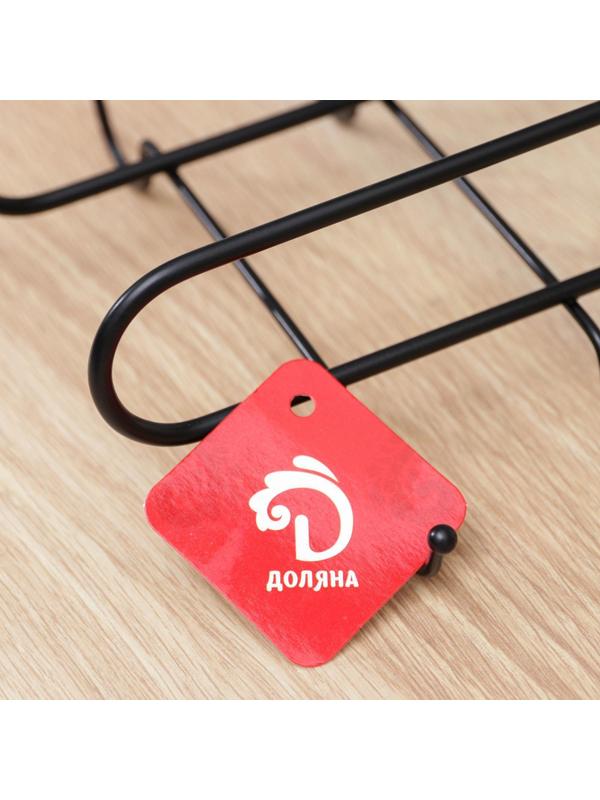 Держатель для кухонных принадлежностей подвесной, цвет черный