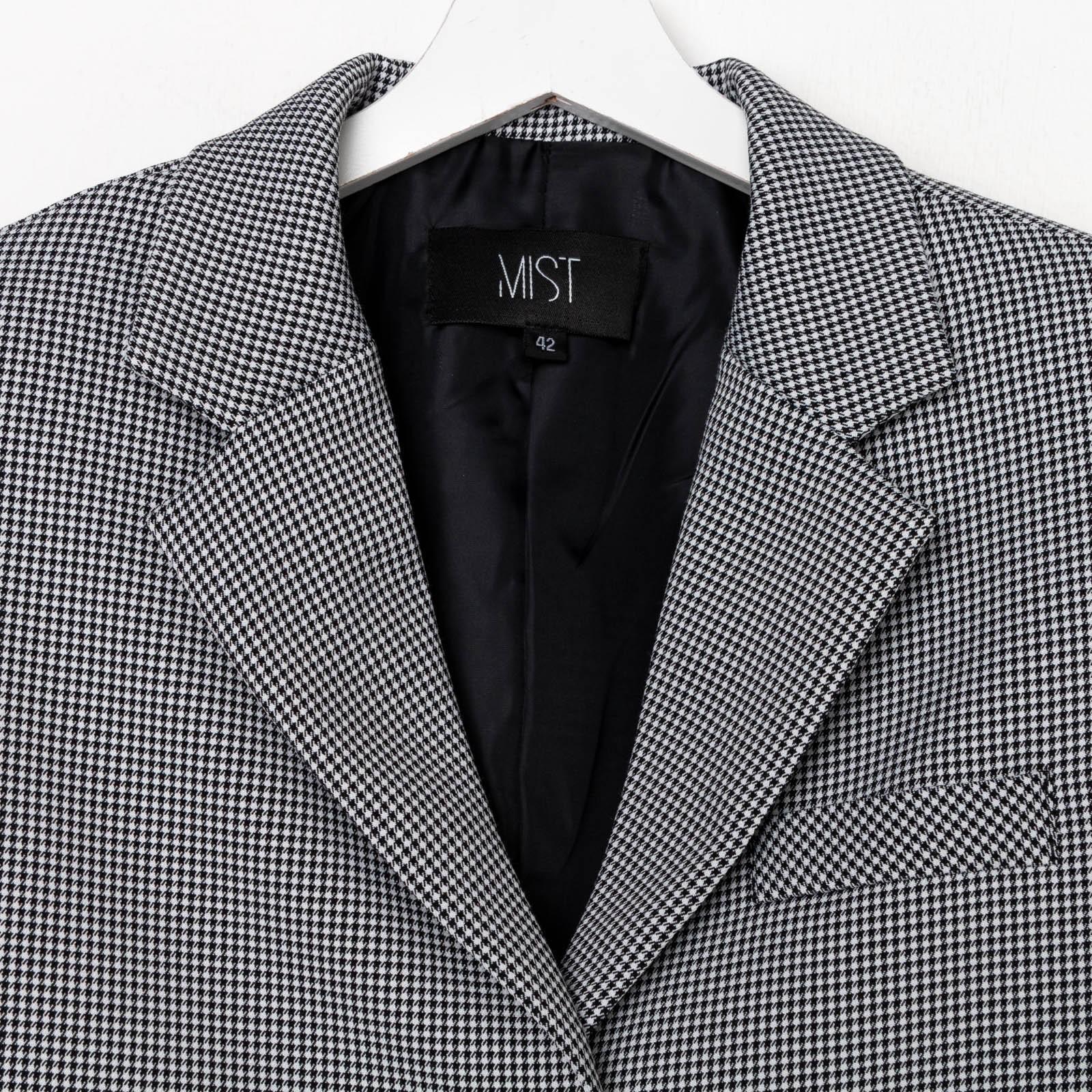 Пиджак женский укороченный MIST р. 48, чёрный/белый