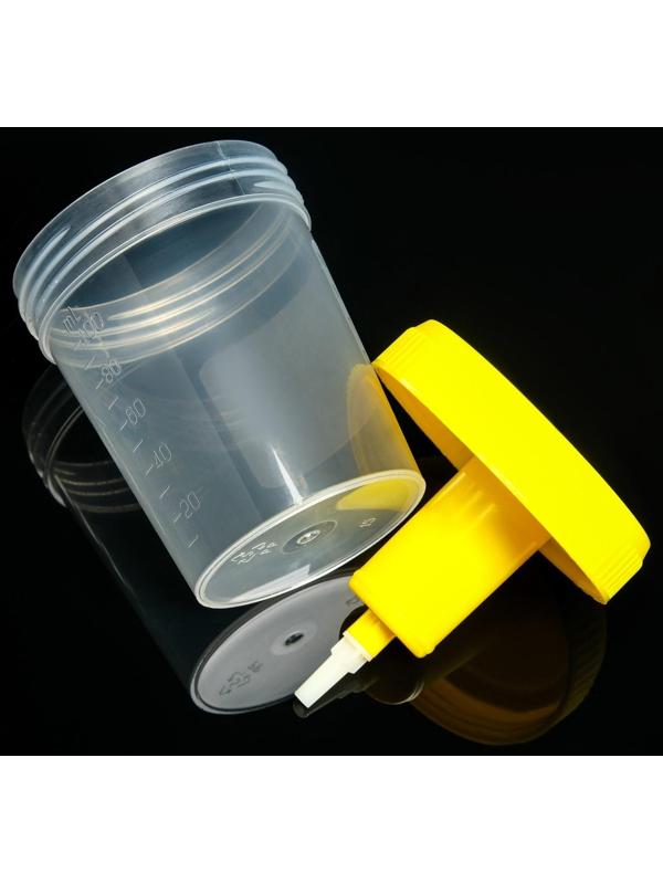 Контейнер стерильный со встроенным устройством для вакуумного забора мочи, 120 мл