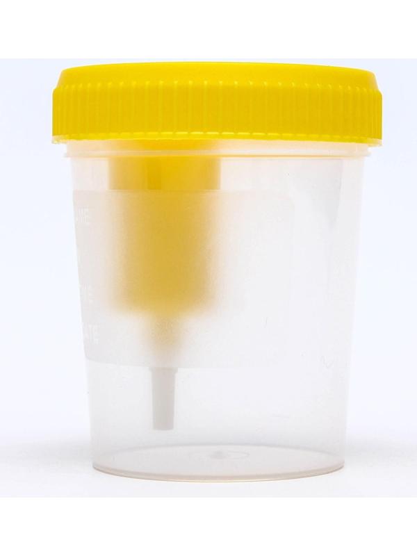 Контейнер стерильный со встроенным устройством для вакуумного забора мочи, 120 мл