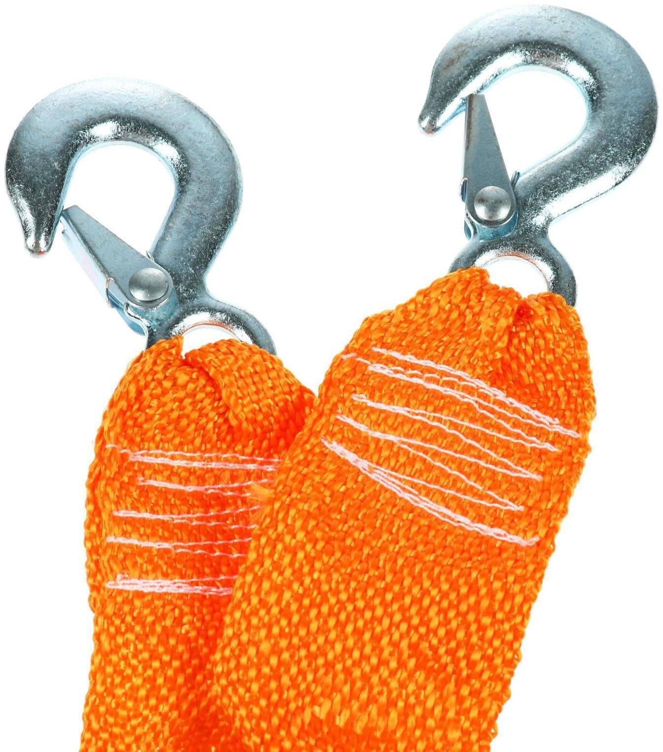Трос-лента буксировочный TORSO, 12 т, 4 м, 2 крюка