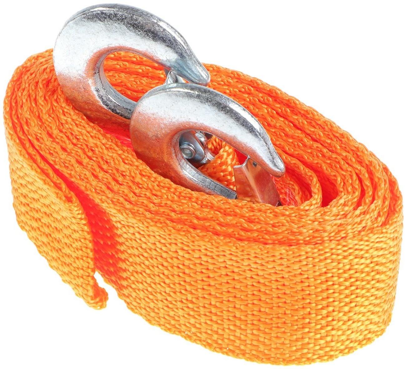 Трос-лента буксировочный TORSO, 5 т, 4 м, 2 крюка