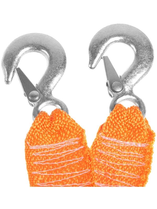 Трос-лента буксировочный TORSO, 5 т, 4 м, 2 крюка