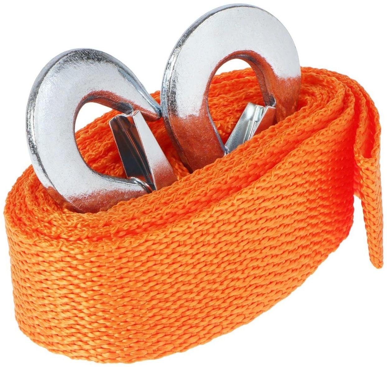 Трос-лента буксировочный TORSO, 2.5 т, 4 м, 2 крюка