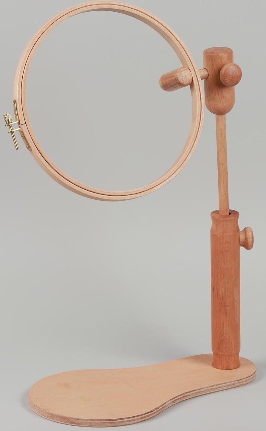 Пяльцы для вышивания, d = 21 см, с подставкой 45 см, цвет светлое дерево