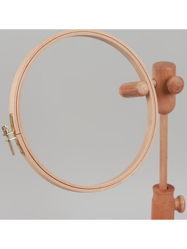 Пяльцы для вышивания, d = 21 см, с подставкой 45 см, цвет светлое дерево