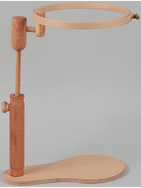 Пяльцы для вышивания, d = 21 см, с подставкой 45 см, цвет светлое дерево