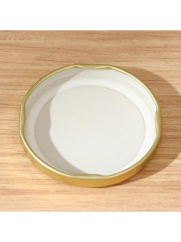 Крышка для консервирования Доляна «Любимое дело», ТО-66 мм, литография, лакированная, упаковка 20 шт, цвет золотой