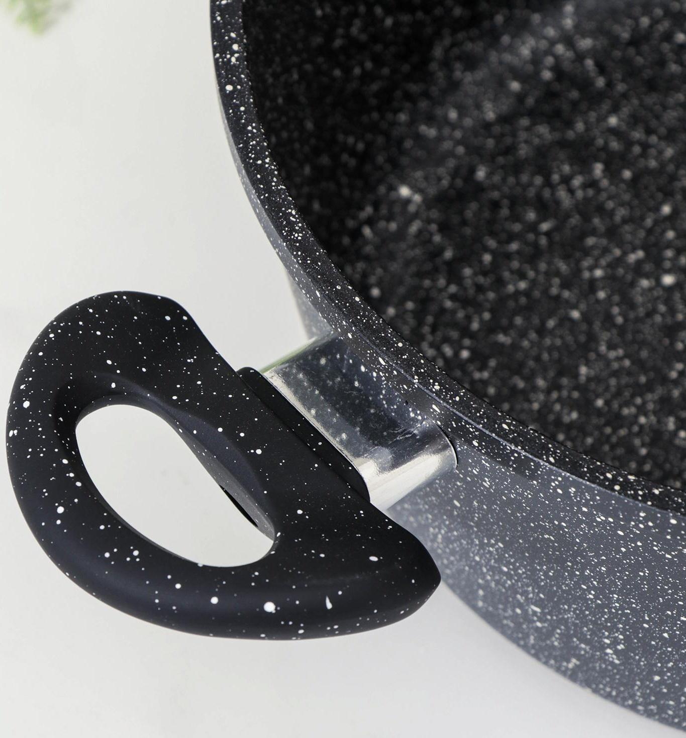 Кастрюля Доляна «Элит», 4 л, антипригарное покрытие, стеклянная крышка