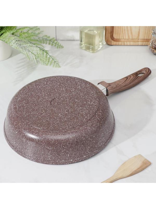 Сковорода Доляна «Брауни», d=26 см, индукция, антипригарное покрытие, цвет коричневый