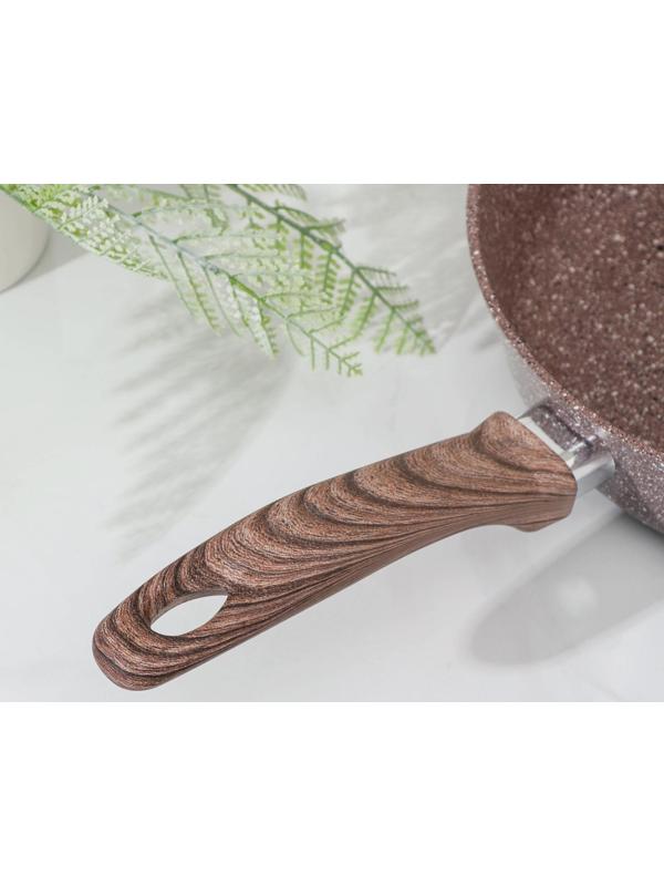 Сковорода Доляна «Брауни», d=26 см, индукция, антипригарное покрытие, цвет коричневый