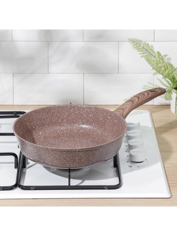 Сковорода Доляна «Брауни», d=26 см, индукция, антипригарное покрытие, цвет коричневый