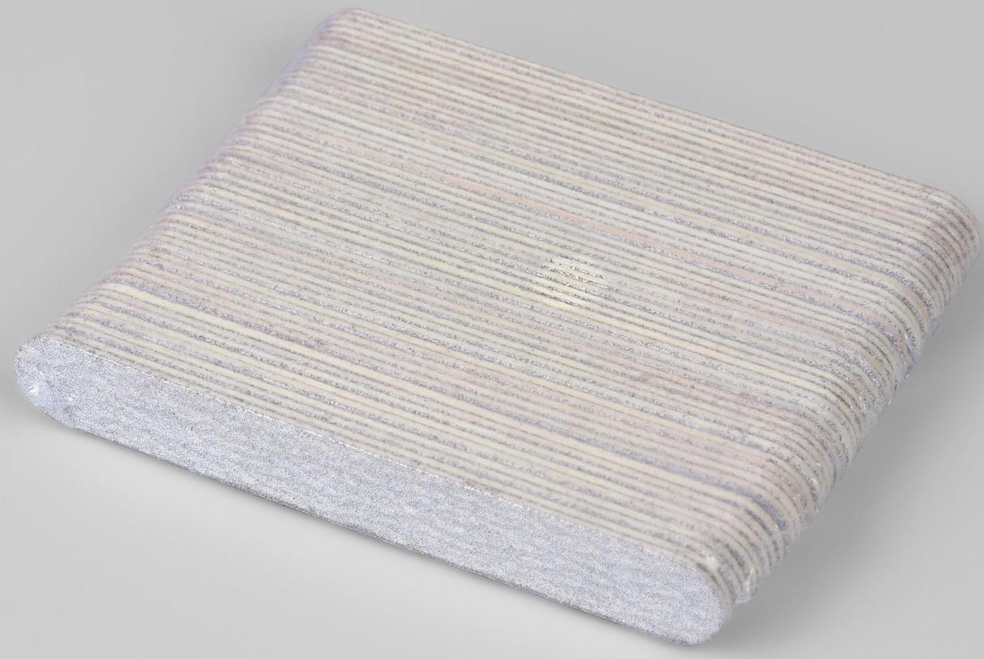 Пилка-наждак «Классика», на деревянной основе, абразивность 180, 10 см, фасовка 50 шт, цвет серый