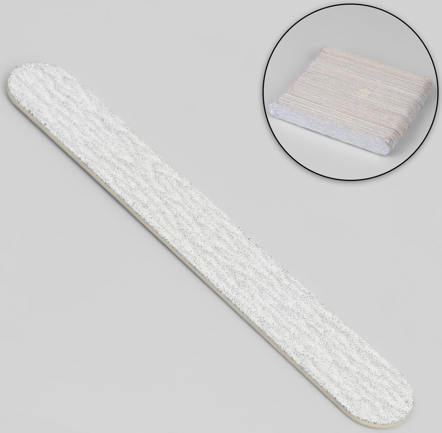 Пилка-наждак «Классика», на деревянной основе, абразивность 180, 10 см, фасовка 50 шт, цвет серый