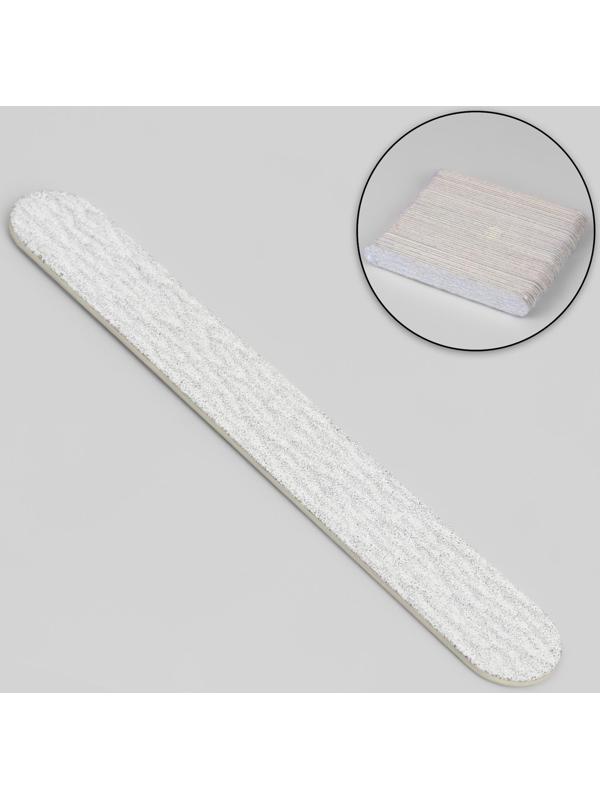 Пилка-наждак «Классика», на деревянной основе, абразивность 180, 10 см, фасовка 50 шт, цвет серый