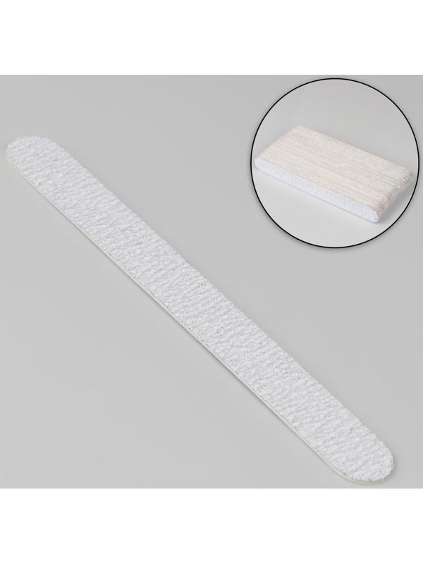 Пилка-наждак «Классика», на деревянной основе, абразивность 180, 18 см, фасовка 50 шт, цвет серый