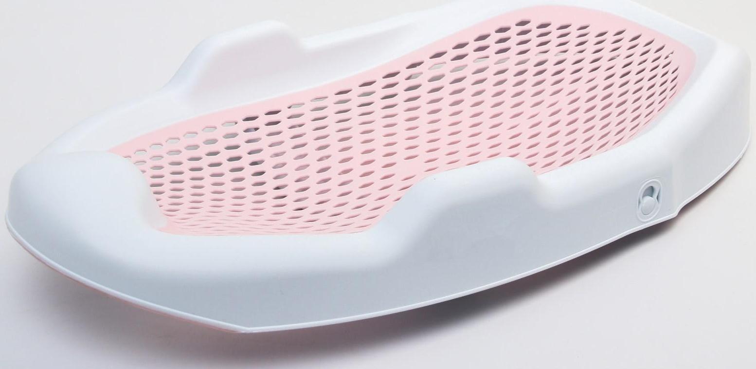 Горка для купания, цвет белый/розовый