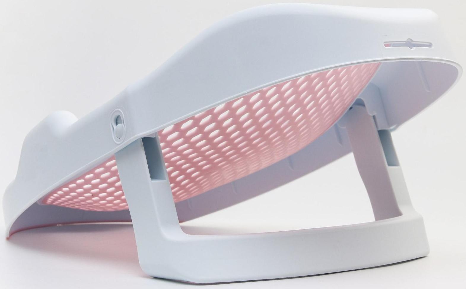 Горка для купания, цвет белый/розовый