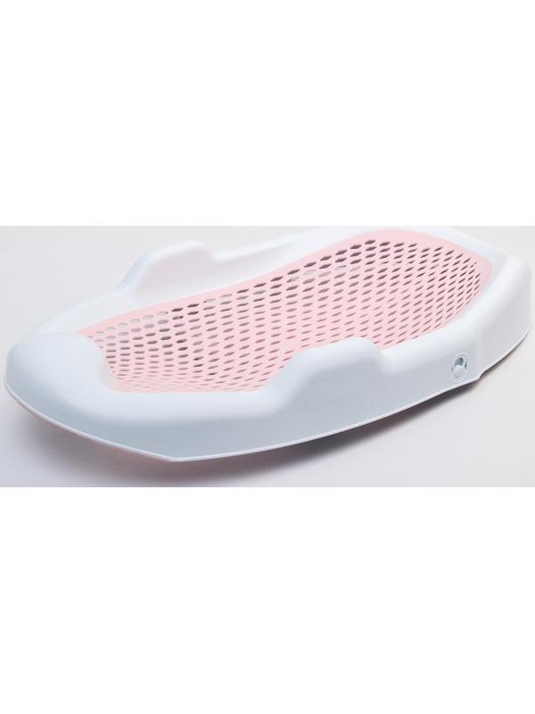 Горка для купания, цвет белый/розовый