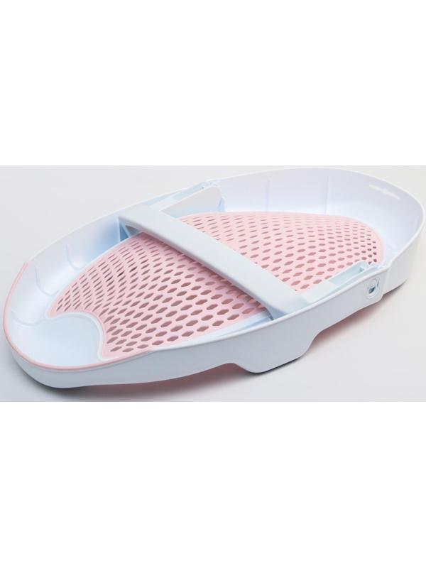 Горка для купания, цвет белый/розовый