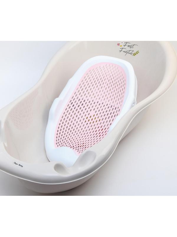 Горка для купания, цвет белый/розовый