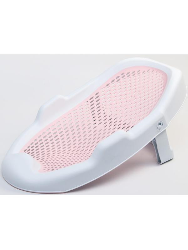 Горка для купания, цвет белый/розовый