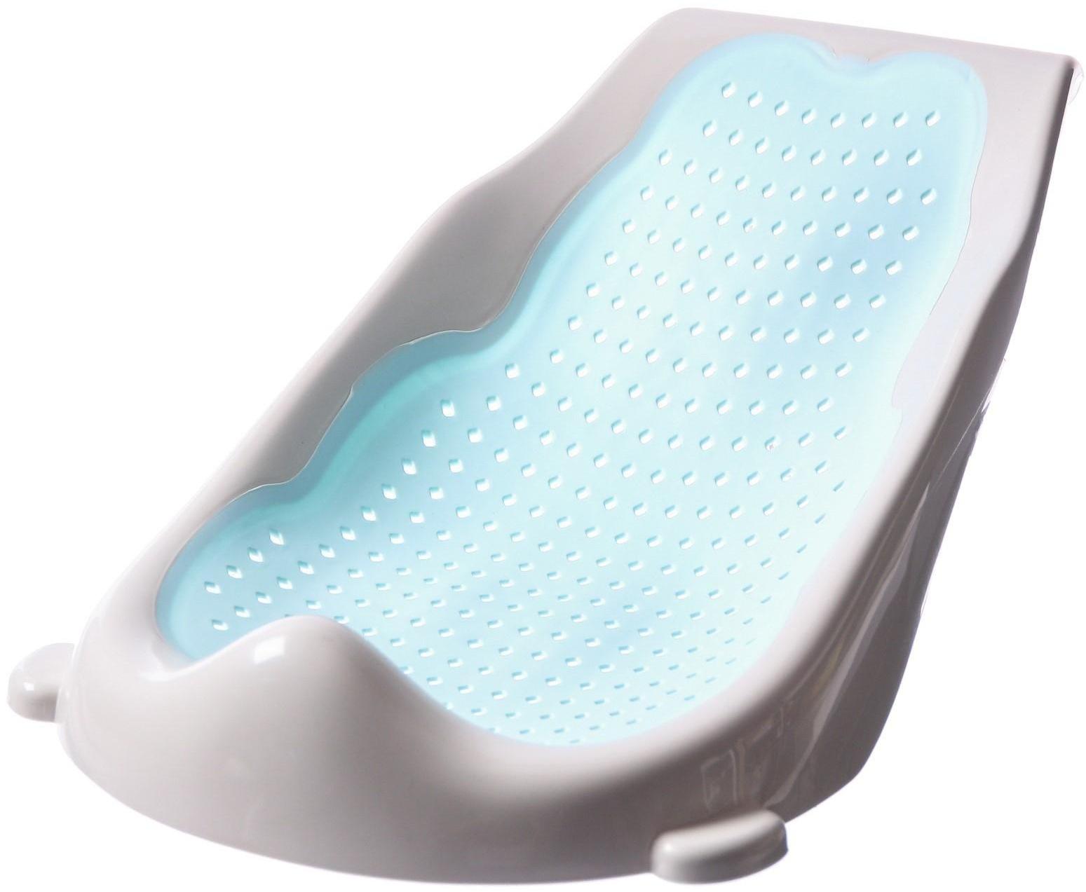 Горка для купания, цвет белый/голубой