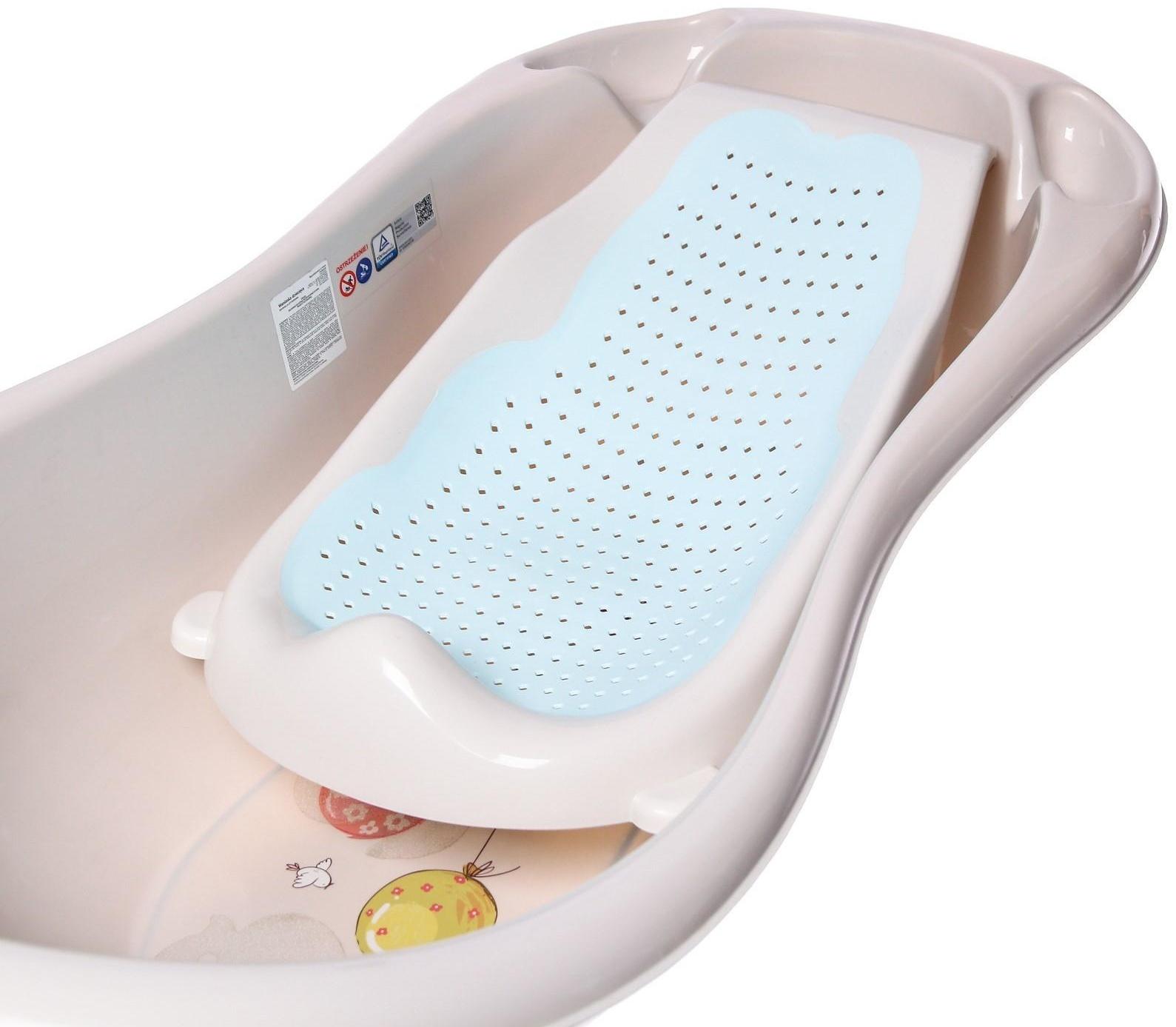 Горка для купания, цвет белый/голубой